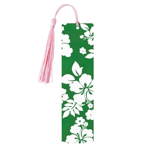 Hawaii-Blumen-Holz-Lesezeichen zum Basteln, hängende Etiketten, Ornamente, rechteckige Lesezeichen mit Löchern und Seilen Hawaii-Blumen-Holz-Lesezeichen zum Basteln, hängende Etiketten, Ornamente, rechteckige Lesezeichen mit Löchern und Seilen von FSCEV