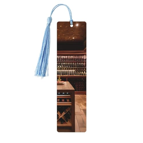 Holz-Lesezeichen für Rotweinkeller, zum Basteln, Hängeetiketten, Ornamente, rechteckige Lesezeichen mit Löchern und Seilen Holz-Lesezeichen für Rotweinkeller, zum Basteln, Hängeetiketten, Ornamente, rechteckige Lesezeichen mit Löchern und Seilen von FSCEV