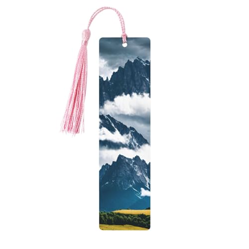 Landschaft mit Bergen und Wolken Holz-Lesezeichen Handwerk hängende Tags Ornamente Rechteckige Lesezeichen mit Löchern und Seilen Landschaft mit Bergen und Wolken Holz-Lesezeichen Handwerk hängende Tags Ornamente Rechteckige Lesezeichen mit Löchern und Seilen von FSCEV