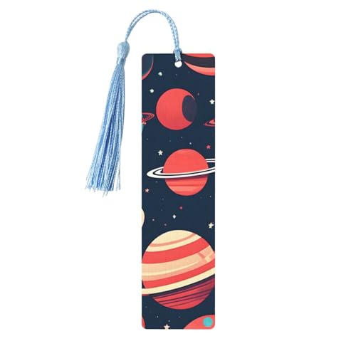 Lesezeichen Weltraumplaneten aus Holz, zum Aufhängen, Ornamente, rechteckige Lesezeichen mit Löchern und Seilen Lesezeichen Weltraumplaneten aus Holz, zum Aufhängen, Ornamente, rechteckige Lesezeichen mit Löchern und Seilen von FSCEV