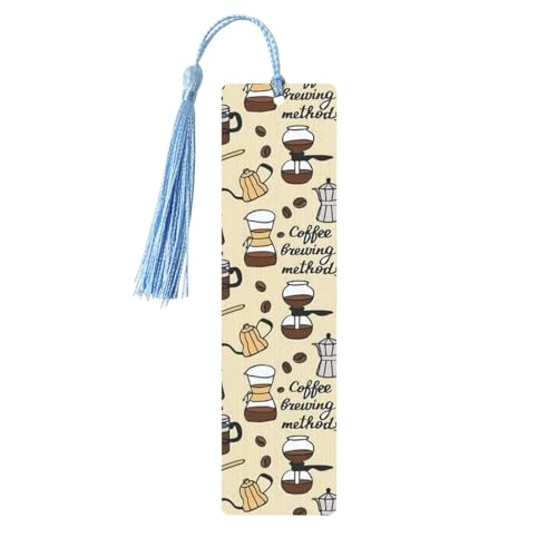 Lesezeichen aus Holz mit Kaffee und Süßigkeiten, zum Basteln, rechteckige Lesezeichen mit Löchern und Seilen Lesezeichen aus Holz mit Kaffee und Süßigkeiten, zum Basteln, rechteckige Lesezeichen mit Löchern und Seilen von FSCEV