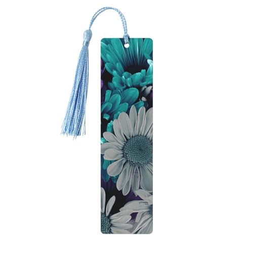 Lesezeichen aus Holz mit lila und blaugrünen Blumen, zum Basteln, hängende Etiketten, Ornamente, rechteckige Lesezeichen mit Löchern und Seilen Lesezeichen aus Holz mit lila und blaugrünen Blumen, zum Basteln, hängende Etiketten, Ornamente, rechteckige Lesezeichen mit Löchern und Seilen von FSCEV