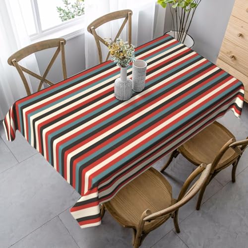 Modische gestreifte Tischdecke, rechteckig, für Küche, Esszimmer, Innen- und Außenbereich Modische gestreifte Tischdecke, rechteckig, für Küche, Esszimmer, Innen- und Außenbereich von FSCEV