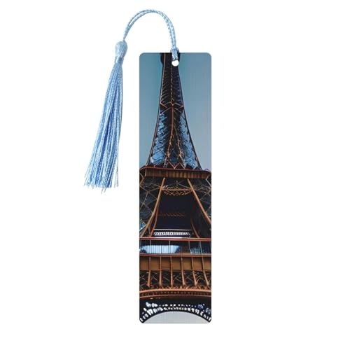 Paris Eiffelturm Holz-Lesezeichen Handwerk hängende Tags Ornamente Rechteckige Lesezeichen mit Löchern und Seilen Paris Eiffelturm Holz-Lesezeichen Handwerk hängende Tags Ornamente Rechteckige Lesezeichen mit Löchern und Seilen von FSCEV