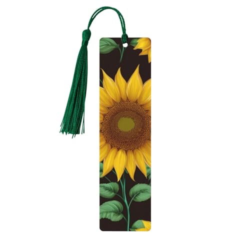 Schöne Sonnenblume Holz-Lesezeichen Handwerk Hängende Tags Ornamente Rechteckige Lesezeichen mit Löchern und Seilen Schöne Sonnenblume Holz-Lesezeichen Handwerk Hängende Tags Ornamente Rechteckige Lesezeichen mit Löchern und Seilen von FSCEV