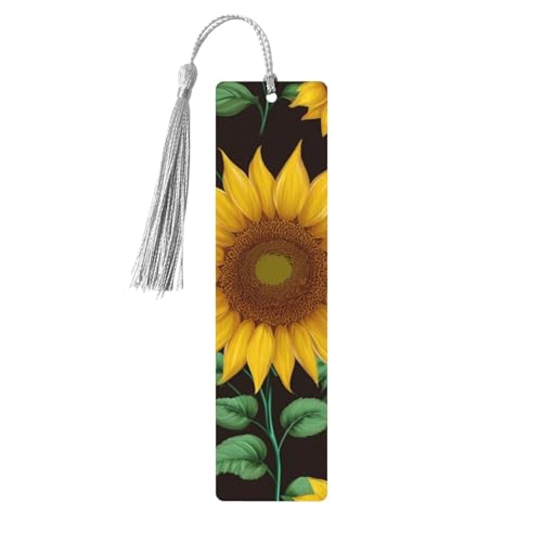 Schöne Sonnenblume Holz-Lesezeichen Handwerk Hängende Tags Ornamente Rechteckige Lesezeichen mit Löchern und Seilen Schöne Sonnenblume Holz-Lesezeichen Handwerk Hängende Tags Ornamente Rechteckige Lesezeichen mit Löchern und Seilen von FSCEV