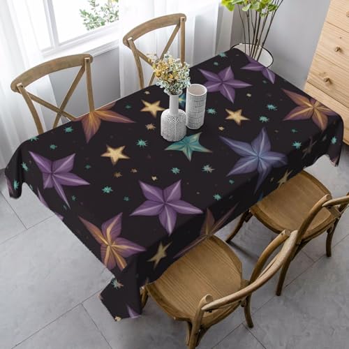 Tischdecke mit Blumen-Kolibri, rechteckig, für Küche, Esszimmer, Innen- und Außenbereich von FSCEV