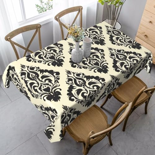 Tischdecke mit Blumenmuster, rechteckig, für Küche, Esszimmer, Innen- und Außenbereich von FSCEV