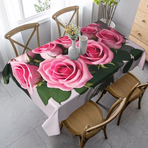 Tischdecke mit Blumenstrauß in einer Vase, rechteckig, Schutz für Küche, Esszimmer, Innen- und Außenbereich Tischdecke mit Blumenstrauß in einer Vase, rechteckig, Schutz für Küche, Esszimmer, Innen- und Außenbereich von FSCEV