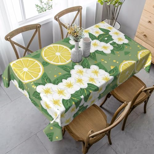 Tischdecke mit frischer Zitrone, rechteckig, für Küche, Esszimmer, Innen- und Außenbereich von FSCEV