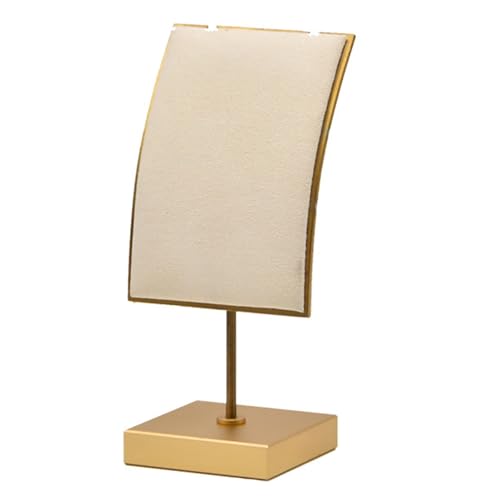 FSJMTQTS Halskettenständer Kreative Halskette Rack Metall Anhänger Schmuck Display Requisiten Schmuck-Organizer(Weiß) von FSJMTQTS