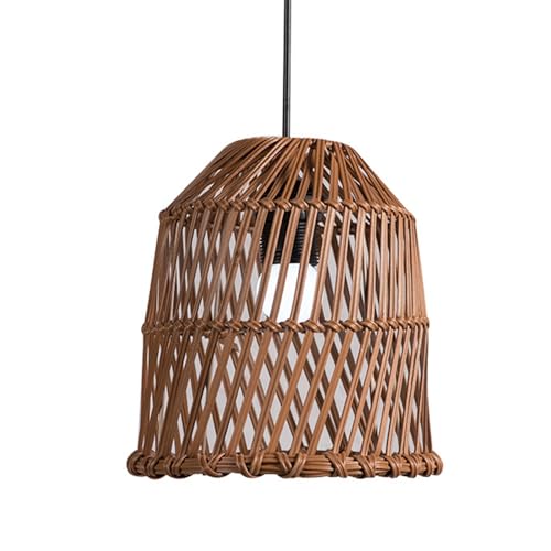 FSJMTQTS Lampenschirm Rattan Handgewebter Lampenschirm Kronleuchter Dekorativ für Wohndekor FSJMTQTS Lampenschirm Rattan Handgewebter Lampenschirm Kronleuchter Dekorativ für Wohndekor von FSJMTQTS
