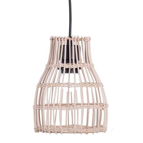 FSJMTQTS Lampenschirm Rattan Kreative Restaurant Retro Lampen und Laternen Dekoration für Wohndekor(19.5x26.5cm) von FSJMTQTS