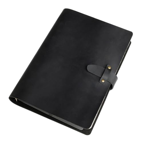 Notizbuch Business-Loseblatt-Notizbuch für Büro, Zuhause, Schule(Black,A5) von FSJMTQTS