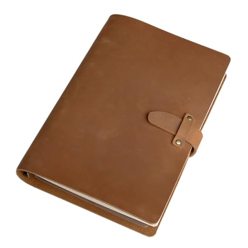 Notizbuch Business-Loseblatt-Notizbuch für Büro, Zuhause, Schule(Braun,A6) von FSJMTQTS