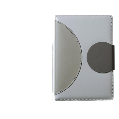 Notizbuch Business-Notizbuch mit runder Schnalle für Büro, Zuhause, Schule(Gray) von FSJMTQTS