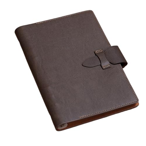 Notizbuch Horizontales Business-Notizbuch mit Blattmotiv für Büro, Zuhause, Schule(Coffee) von FSJMTQTS