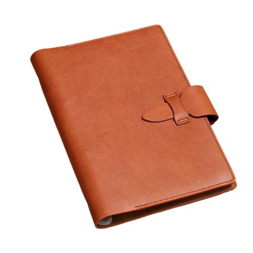 Notizbuch Horizontales Business-Notizbuch mit Blattmotiv für Büro, Zuhause, Schule(Orange) von FSJMTQTS