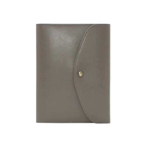 Notizbuch Klassisches Business-Loseblatt-Notizbuch mit horizontalen Linien für Büro, Zuhause, Schule(Gray) von FSJMTQTS