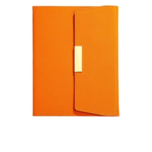 Notizbuch Klassisches tragbares Retro-Notizbuch für Büro, Zuhause, Schule(Orange) von FSJMTQTS