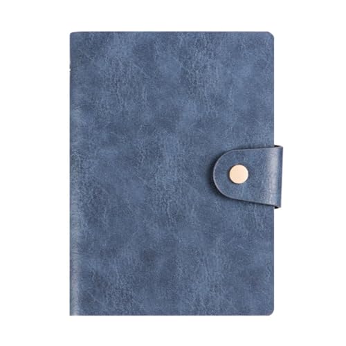 Notizbuch Loseblatt-Notizbuch mit Retro-Schnalle für Büro, Zuhause, Schule(Blue) von FSJMTQTS