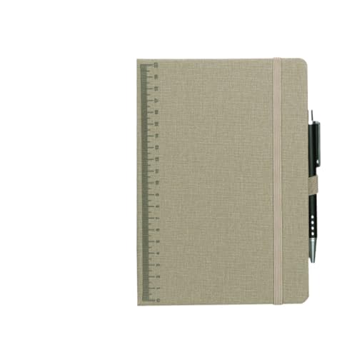 Notizbuch Vintage Kreatives Notizbuch mit Einsteckstift für Büro, Zuhause, Schule(Gray) von FSJMTQTS