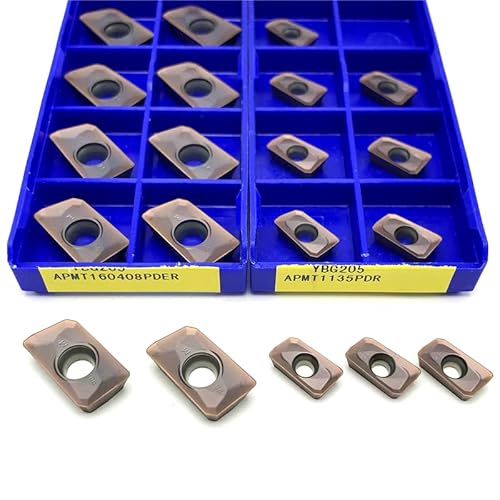 10 stücke APMT1135 APMT160408 YBG202 YBG205 Fräsen Hartmetalleinsatz Stahlverarbeitung CNC Metalldrehwerkzeug(APMT160408 YBG202) von FSLMEIL