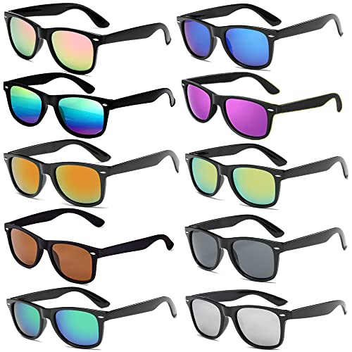 FSMILING Set bunte Sonnenbrille, für Damen und Herren, Set Neon-Brille, Fantasie-Brille, Party-Pack von FSMILING