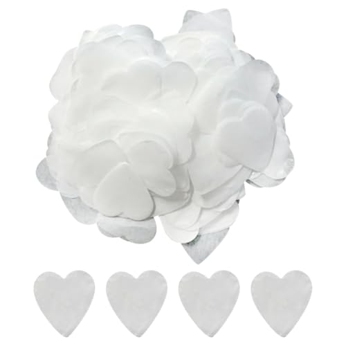 100 Gramm Herzförmiges Hochzeitskonfetti Papier Herz Party Tisch Streu Seidenpapier Party Konfetti Romantische Tischdekoration Herzen für Feiern Brautparty von FSSTUD
