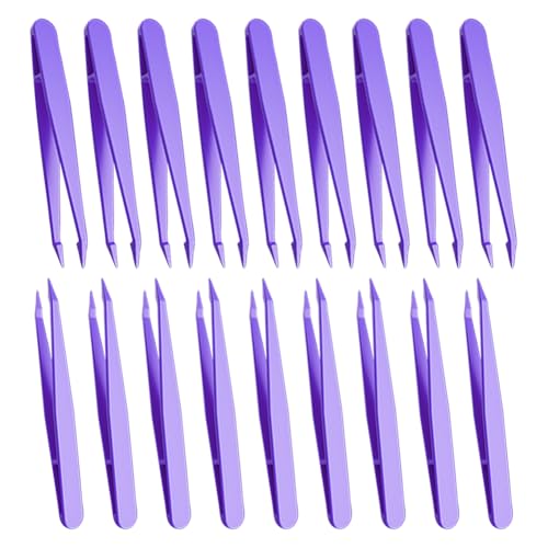 100 Stück 8 cm kleine, leichte Kunststoff-Pinzetten, gerade feine Spitze, Bastelpinzette, kleine Schmuckherstellung, Pinzette, Perlenaufhebungswerkzeug für DIY-Projekte 100 Stück 8 cm kleine, leichte Kunststoff-Pinzetten, gerade feine Spitze, Bastelpinzette, kleine Schmuckherstellung, Pinzette, Perlenaufhebungswerkzeug für DIY-Projekte von FSSTUD