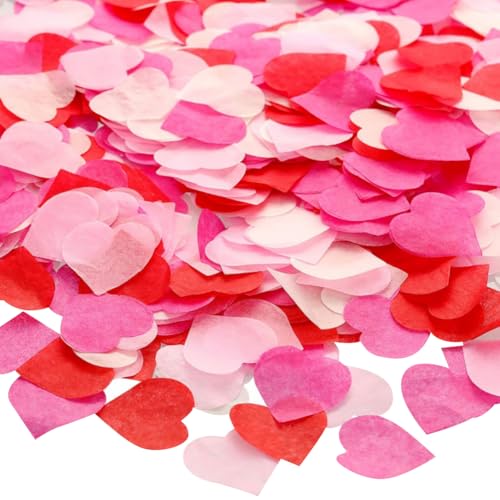 100 g herzförmiges Konfetti, kleines Tischkonfetti, Herzen, Brautparty, Tischstreuung, Hochzeit, Tischstreusel, niedliche romantische Tischdekorationen von FSSTUD