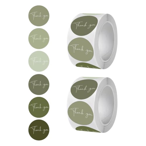 1000 Stück 2,5 cm runde Dankesaufkleber, Geschenkverpackung, Dankesaufkleber, selbstklebende Briefumschlag-Siegel-Etiketten, kleines Unternehmen, Verpackungsaufkleber, Brautparty, dekorativer von FSSTUD