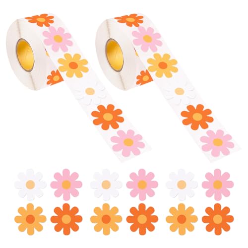 1000 Stück Gänseblümchen-Aufkleber, kleine Gänseblümchen-Etiketten, Blumenaufkleber, Rolle, Sammelalbum, Sonnenblumen-Aufkleber, selbstklebende Blumen-Aufkleber, niedliche bunte Aufkleber für Kinder 1000 Stück Gänseblümchen-Aufkleber, kleine Gänseblümchen-Etiketten, Blumenaufkleber, Rolle, Sammelalbum, Sonnenblumen-Aufkleber, selbstklebende Blumen-Aufkleber, niedliche bunte Aufkleber für Kinder von FSSTUD
