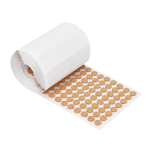 1400 Stück 12,5 mm kleine selbstklebende Kork-Punkte, Kreise, runde Kork-Klebepads, Schranktür-Stoßstangen, Möbelschutz, Stoßstangen, Tischbein-Schutzpolster für Klemmen, Elektronik 1400 Stück 12,5 mm kleine selbstklebende Kork-Punkte, Kreise, runde Kork-Klebepads, Schranktür-Stoßstangen, Möbelschutz, Stoßstangen, Tischbein-Schutzpolster für Klemmen, Elektronik von FSSTUD