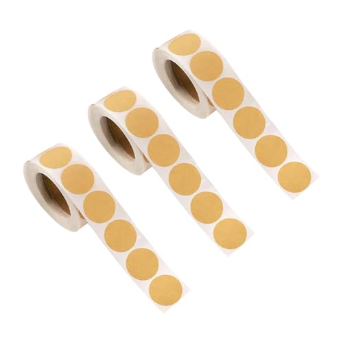 1500 Stück 2,5 cm runde Blanko-Etiketten, kleine Kraftpapier-Aufkleber, Kreis-Aufkleber, Rollen, selbstklebende Punkt-Aufkleber, Einmachglas-Etiketten, Preisaufkleber für kleine Unternehmen 1500 Stück 2,5 cm runde Blanko-Etiketten, kleine Kraftpapier-Aufkleber, Kreis-Aufkleber, Rollen, selbstklebende Punkt-Aufkleber, Einmachglas-Etiketten, Preisaufkleber für kleine Unternehmen von FSSTUD