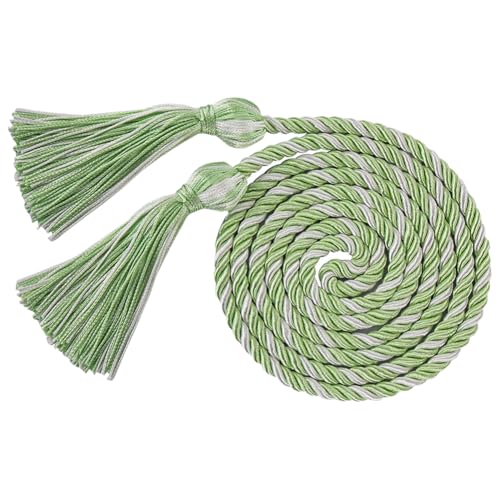 170cm Polyester Graduation Honor Cord Lange College Graduation Seil Geflochtene Grad Quaste Cord Junggesellenkleid Dekoration Grün und Weiß 170cm Polyester Graduation Honor Cord Lange College Graduation Seil Geflochtene Grad Quaste Cord Junggesellenkleid Dekoration Grün und Weiß von FSSTUD