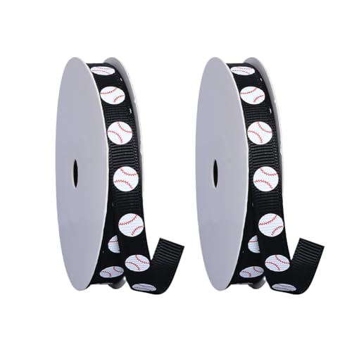 2 Rollen 9 m x 9 mm dünnes Baseball-Druckband Sportthema Ripsband Haarschleifenband Geschenkband Team-Party-Dekorationen für Veranstaltungen 2 Rollen 9 m x 9 mm dünnes Baseball-Druckband Sportthema Ripsband Haarschleifenband Geschenkband Team-Party-Dekorationen für Veranstaltungen von FSSTUD
