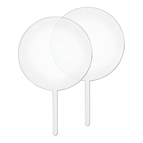 2 runde Acryl-Kuchenaufsätze, einfarbig, Kreis, Cupcake-Topper, blanko, transparent, Kuchenaufsätze, personalisierte Cupcake-Topper für DIY 2 runde Acryl-Kuchenaufsätze, einfarbig, Kreis, Cupcake-Topper, blanko, transparent, Kuchenaufsätze, personalisierte Cupcake-Topper für DIY von FSSTUD