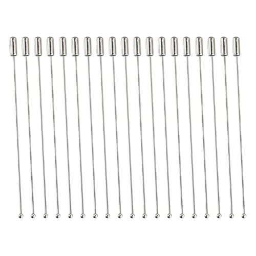 20 Stück 90 mm einfarbige Broschennadeln, Metall-Boutonniere-Nadeln, lange Brosche, Sicherheitsnadeln, Anstecker, Basteln, Hutnadeln, Schmuckherstellung, Zubehör mit Stopper für Schal, Kostüm 20 Stück 90 mm einfarbige Broschennadeln, Metall-Boutonniere-Nadeln, lange Brosche, Sicherheitsnadeln, Anstecker, Basteln, Hutnadeln, Schmuckherstellung, Zubehör mit Stopper für Schal, Kostüm von FSSTUD