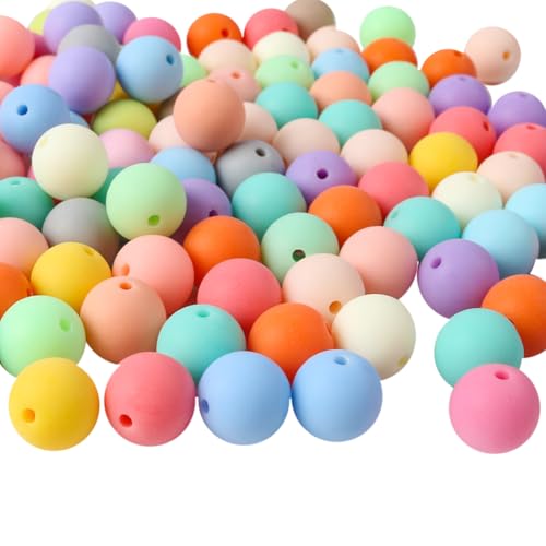 FSSTUD 200 Stück 10 mm große, runde, mattierte Acrylperlen, Bonbonfarben, Abstandshalter, große, bunte, matte Perlen, Pastellfarben, Schmuckherstellung, Perlen, klobig, Freundschaftsarmband, Perlen FSSTUD 200 Stück 10 mm große, runde, mattierte Acrylperlen, Bonbonfarben, Abstandshalter, große, bunte, matte Perlen, Pastellfarben, Schmuckherstellung, Perlen, klobig, Freundschaftsarmband, Perlen von FSSTUD