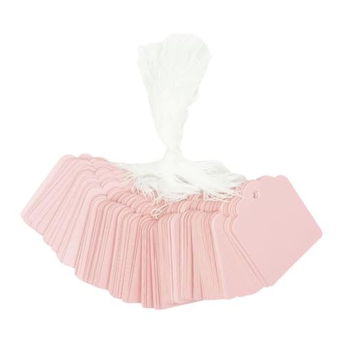 200 Stück 35 x 45 mm leere Preisschilder mit Schnur befestigt, beschreibbare Schmuckanhänger, kleine Geschenkschnur, Einzelhandelspreise, Hängeetiketten, Kleidung, Display-Etiketten, Rosa 200 Stück 35 x 45 mm leere Preisschilder mit Schnur befestigt, beschreibbare Schmuckanhänger, kleine Geschenkschnur, Einzelhandelspreise, Hängeetiketten, Kleidung, Display-Etiketten, Rosa von FSSTUD