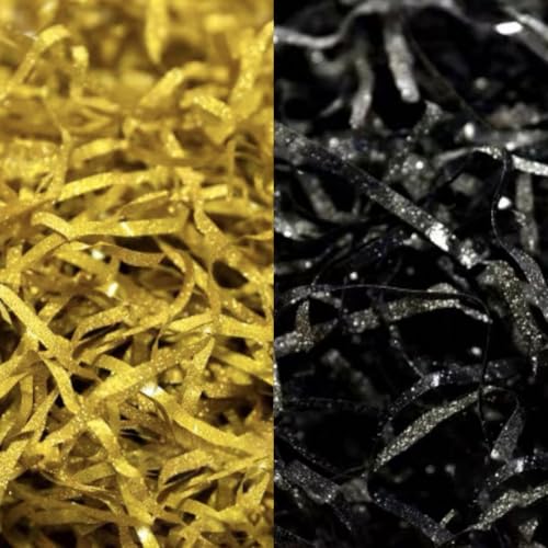 200 g Knisterschnitt-Papierfüller, Glitzer-Geschenk-Box-Füller, Geschenktütenfüller, Geschenktüte, Papier, Gras, Geschenk, Konfetti-Füllstoffe für Abschlussfeier, Urlaub von FSSTUD