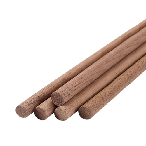 24 Stück 6 mm x 30 cm lange Walnussholz-Holzdübelstäbe, unlackiertes Holz, runde Stäbchen, dünne Holzhandwerksdübel, Holzbaudübel, DIY-Projekte, Dübel, dekorative Holzstreifen 24 Stück 6 mm x 30 cm lange Walnussholz-Holzdübelstäbe, unlackiertes Holz, runde Stäbchen, dünne Holzhandwerksdübel, Holzbaudübel, DIY-Projekte, Dübel, dekorative Holzstreifen von FSSTUD