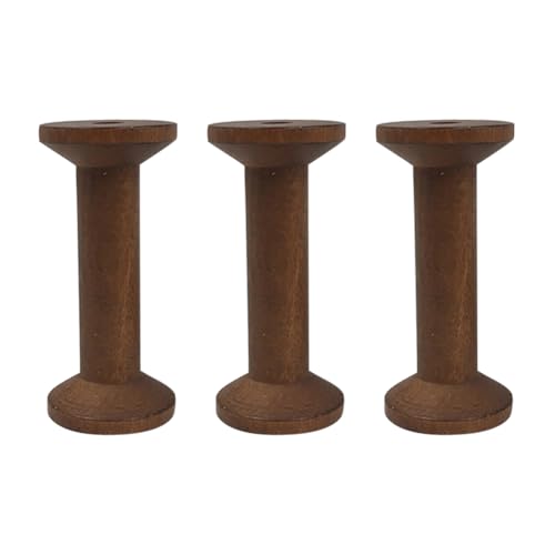 3 Stück 7,5 cm unlackierte Holzspulen große Holzfadenspulen Holzfadenspulen leere Nähspulen Band Aufbewahrungsspulen Handwerk Weben Spulen für Textilschnur, Braun 3 Stück 7,5 cm unlackierte Holzspulen große Holzfadenspulen Holzfadenspulen leere Nähspulen Band Aufbewahrungsspulen Handwerk Weben Spulen für Textilschnur, Braun von FSSTUD