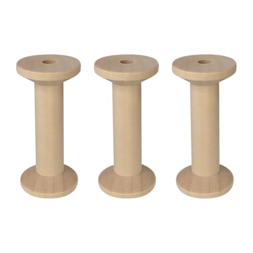 3 Stück 7,5 cm unlackierte Holzspulen große Holzfadenspulen Holzfadenspulen leere Nähspulen Band Aufbewahrungsspulen Handwerk Weben Spulen für Textilschnur Natur 3 Stück 7,5 cm unlackierte Holzspulen große Holzfadenspulen Holzfadenspulen leere Nähspulen Band Aufbewahrungsspulen Handwerk Weben Spulen für Textilschnur Natur von FSSTUD
