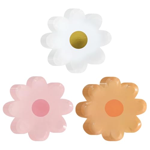 30 Stück Gänseblümchen-Pappteller in Blumenform, Dessertteller, Boho, Babyparty, Pappteller, Frühlingsblumen, Partyteller, niedliche Sommer-Speiseteller 30 Stück Gänseblümchen-Pappteller in Blumenform, Dessertteller, Boho, Babyparty, Pappteller, Frühlingsblumen, Partyteller, niedliche Sommer-Speiseteller von FSSTUD