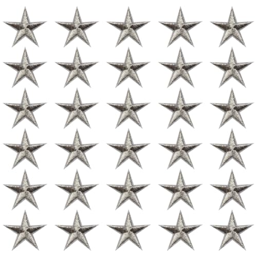 30 Stück Stern Bügelbild bestickt Stern Applikationen Kleidung Nähen auf Patches Sterne Kleidung Reparatur Flicken Mini Applikation Verzierungen für DIY Handwerk Silber 30 Stück Stern Bügelbild bestickt Stern Applikationen Kleidung Nähen auf Patches Sterne Kleidung Reparatur Flicken Mini Applikation Verzierungen für DIY Handwerk Silber von FSSTUD