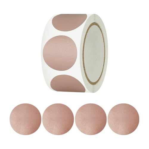 300 Stück 2,5 cm runde DIY Rubbel-Aufkleber Rolle klebrige Rubbel-Etiketten Lotterieticket Rubbel-Aufkleber Kreis selbstklebende Etiketten Belohnungskarte Etikett Aufkleber für Party von FSSTUD
