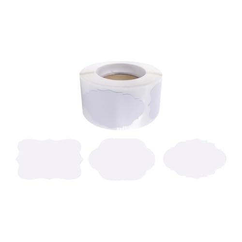 300 Stück kleine Papier-Geschenkaufkleber, blanko, selbstklebend, entfernbar, Urlaubsaufkleber, Etiketten, Lebensmittel, Etiketten, Basteln, Namensetiketten, Einmachgläser, Etiketten, Weiß 300 Stück kleine Papier-Geschenkaufkleber, blanko, selbstklebend, entfernbar, Urlaubsaufkleber, Etiketten, Lebensmittel, Etiketten, Basteln, Namensetiketten, Einmachgläser, Etiketten, Weiß von FSSTUD