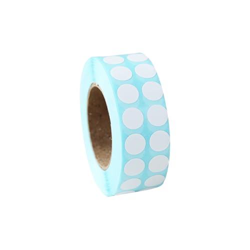 3000 Stück 1 cm kleine Blanko-Punkte-Etiketten-Aufkleber, rund, Diamant-Malerei-Etiketten, beschreibbar, selbstklebende Etiketten, Mehrzweck-Tag-Aufkleber, Basteln, Klebeetikettenrolle für Büro, von FSSTUD
